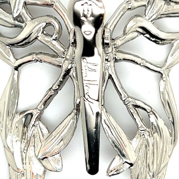 John Hardy Estate Ladies Butterfly Brooch Rhodium Plated JH8 - Picture 5 of 6